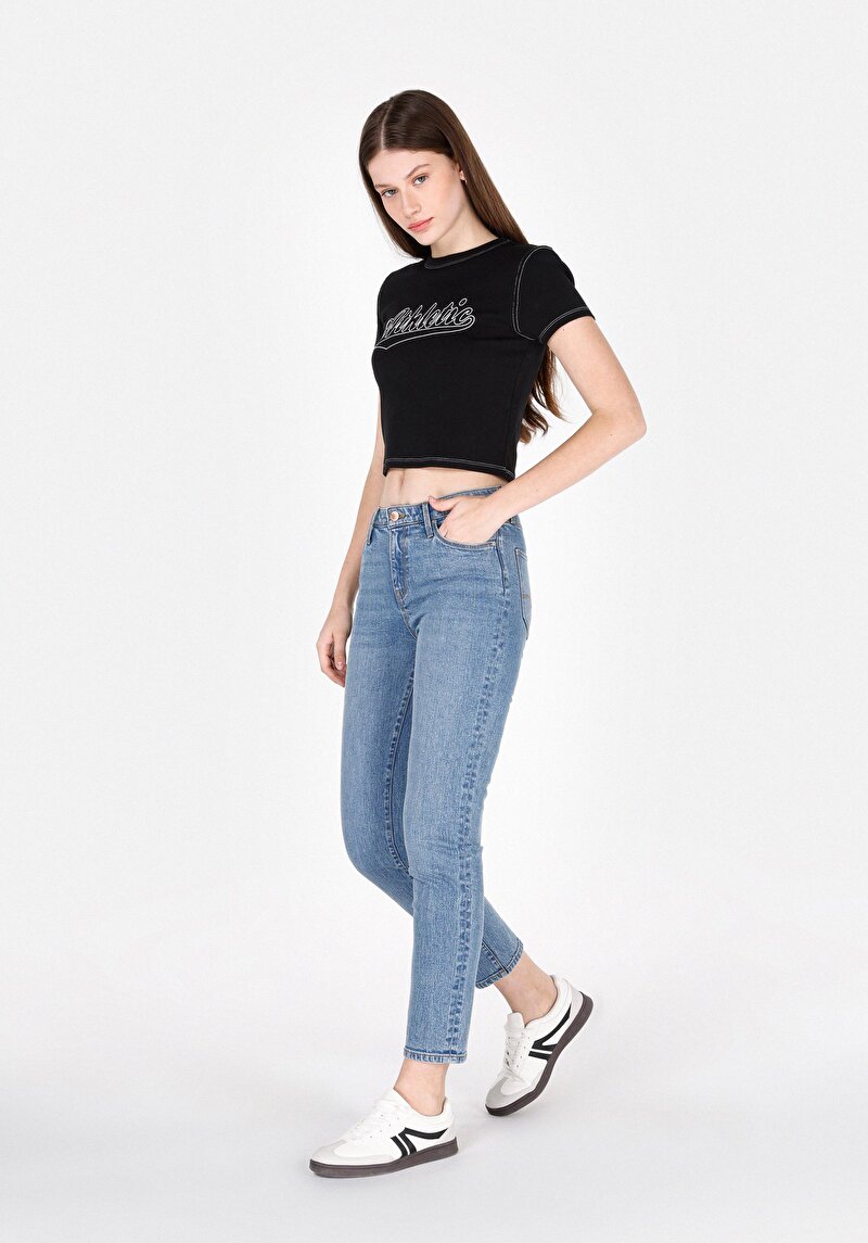 Afișați detalii pentru Pantaloni De Dama Denim Slim Fit 703 Carla Cl1073230