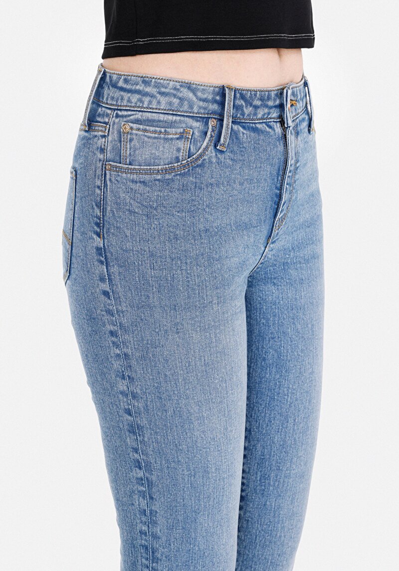 Afișați detalii pentru Pantaloni De Dama Denim Slim Fit 703 Carla Cl1073230