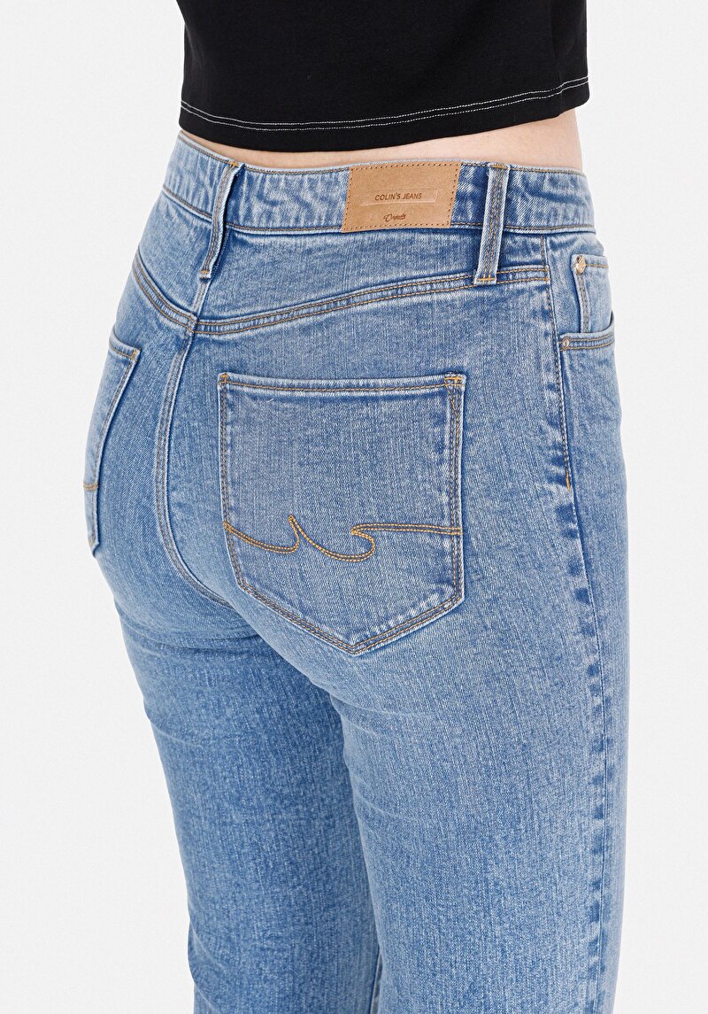 Afișați detalii pentru Pantaloni De Dama Denim Slim Fit 703 Carla Cl1073230