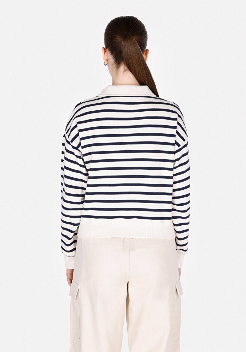 Afișați detalii pentru Hanorac / Bluza De Dama Alb Regular Fit  Cl1073243