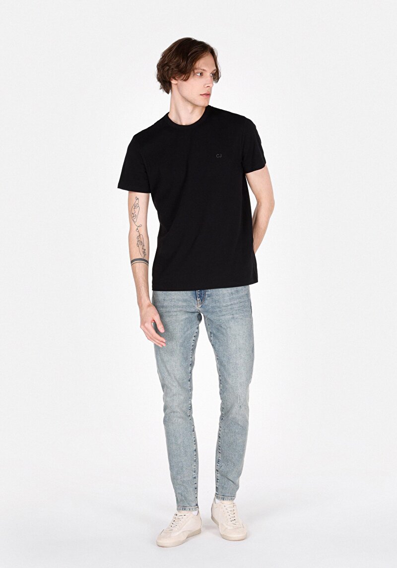 Imagine a Pantaloni De Barbati Albastru Slim Fit 041 Danny Cl1073406