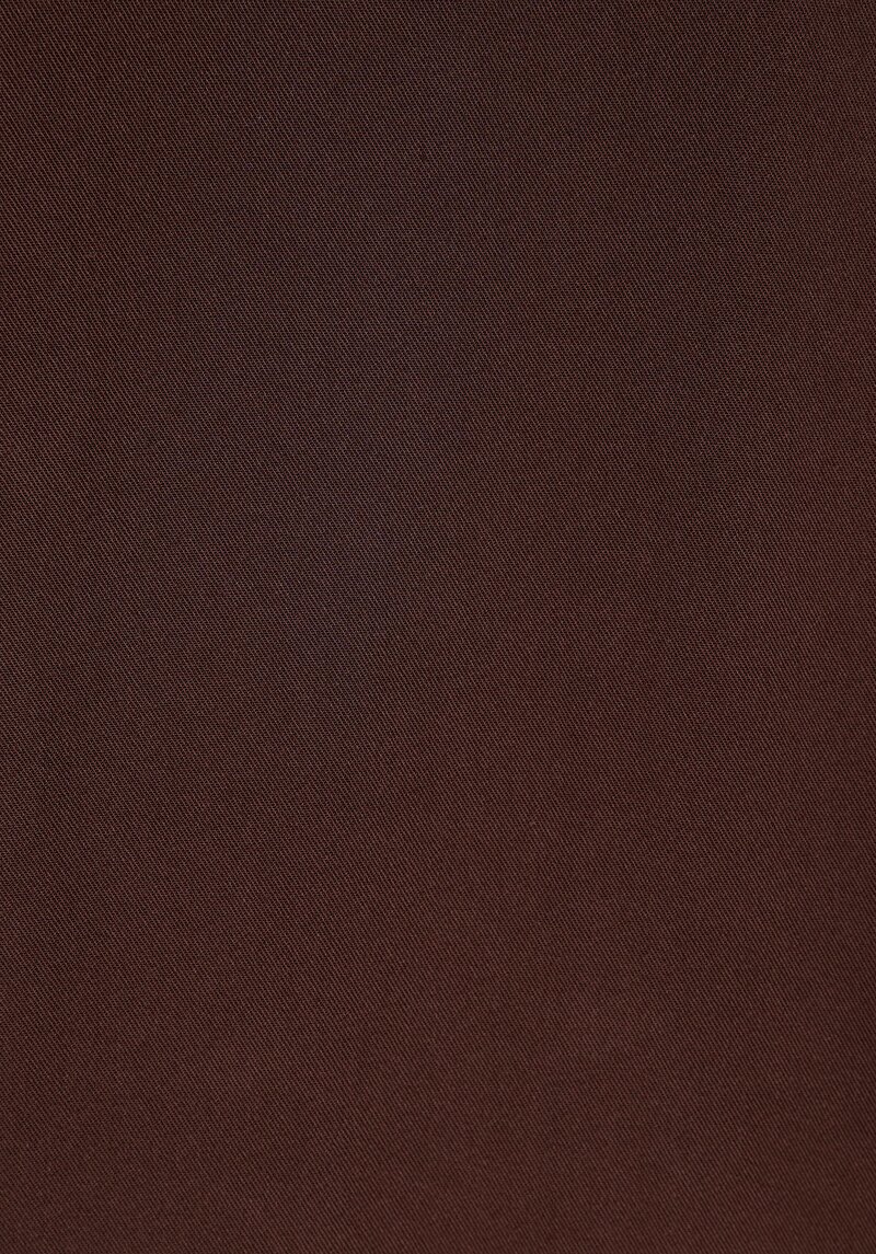 Afișați detalii pentru Regular Fit Cămașă Gât Drept Cămașă Maro Roll-Up Pentru Femei