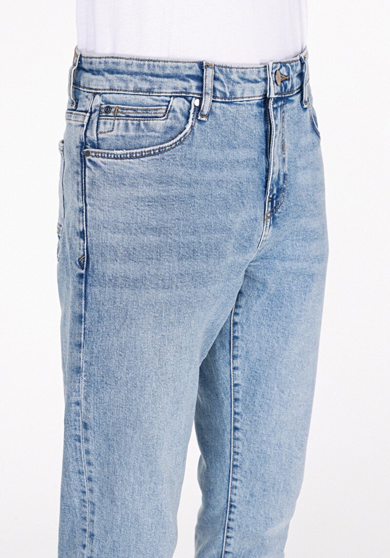 Afișați detalii pentru Pantaloni De Barbati Albastru Slim Fit 041 Danny Cl1073704