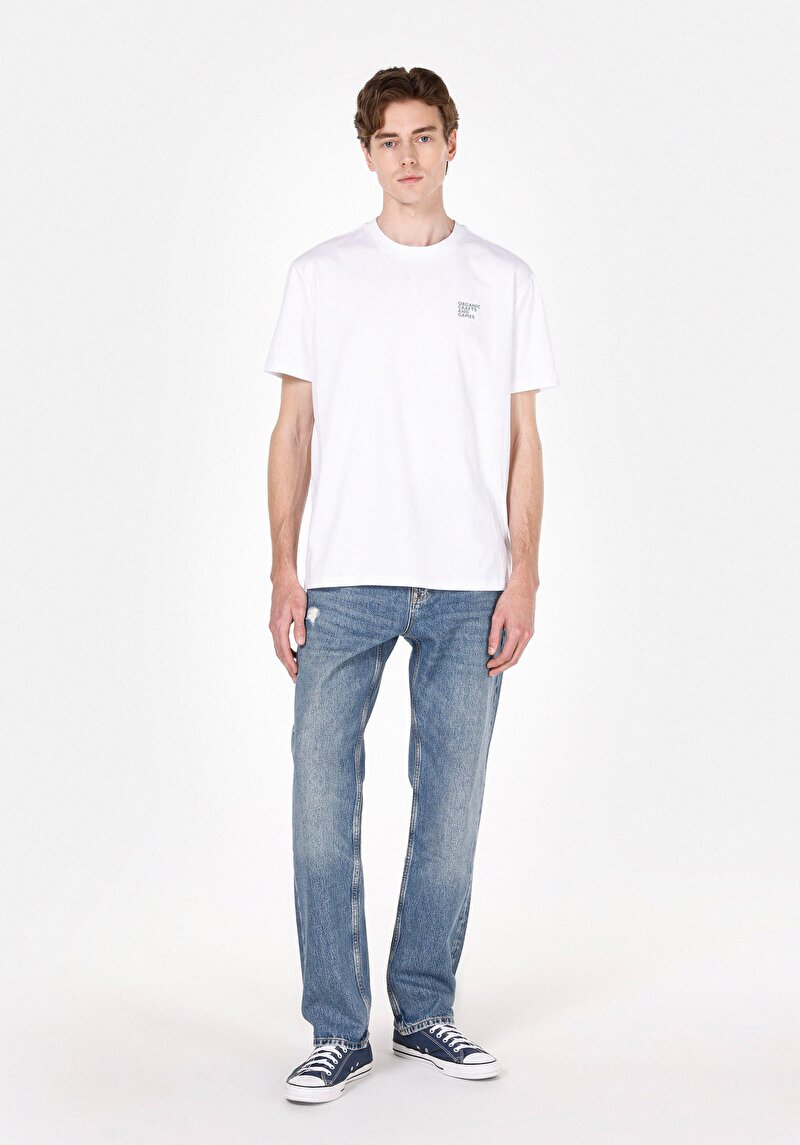 Imagine a Blugi İndigo Pentru Bărbați Regular Fit