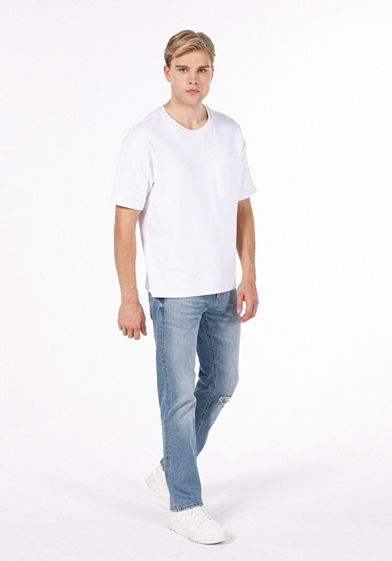 Imagine a Blugi İndigo Pentru Bărbați Regular Fit