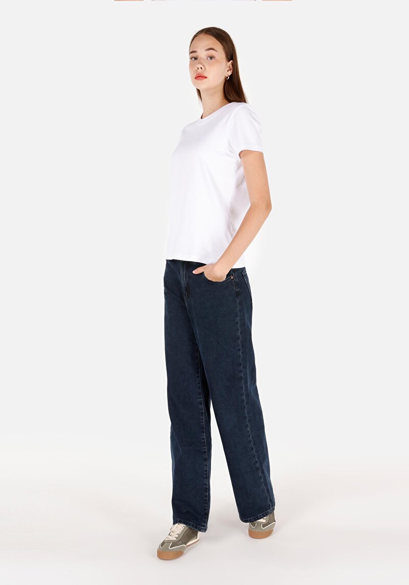 Imagine a Pantaloni De Dama Albastru Inchis Regular Fit 970 Berry Cl1071344