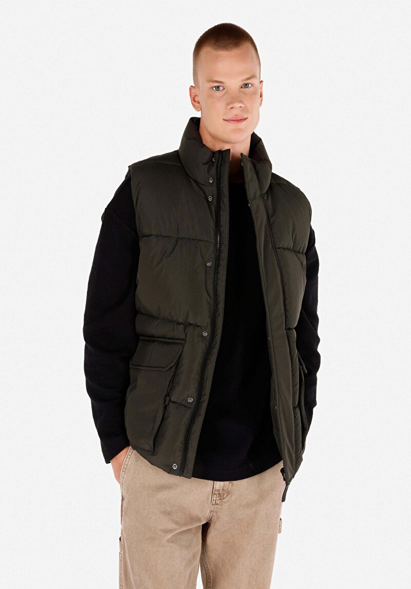 Imagine a Vestă Verde Pentru Bărbați Regular Fit