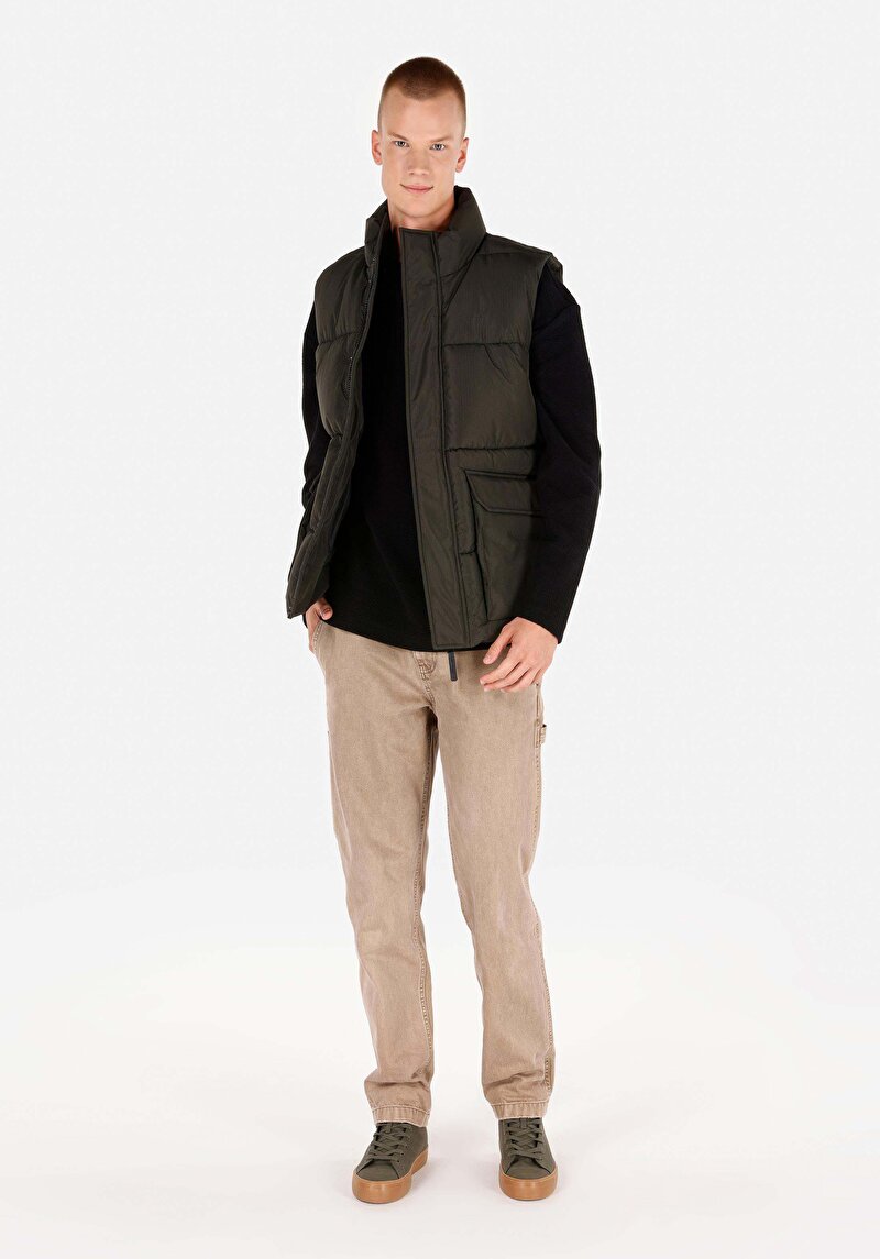 Imagine a Vestă Verde Pentru Bărbați Regular Fit