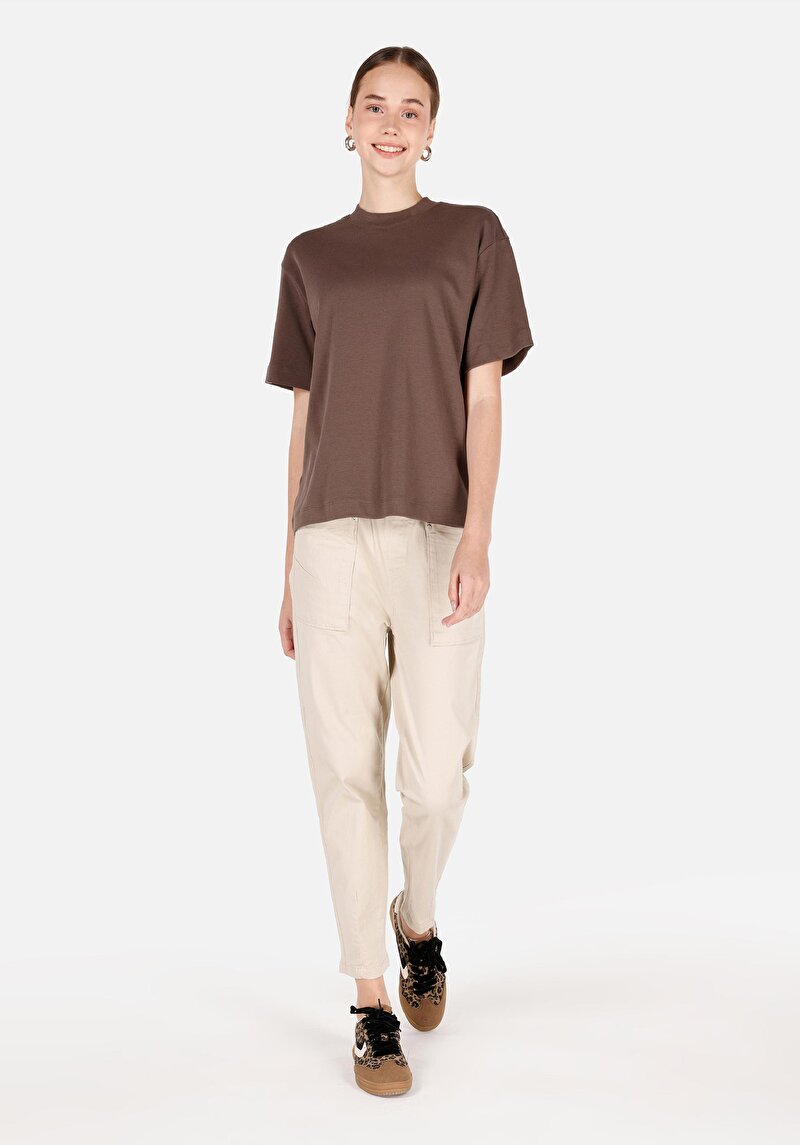 Afișați detalii pentru Pantaloni De Dama Bej Regular Fit  Cl1071481