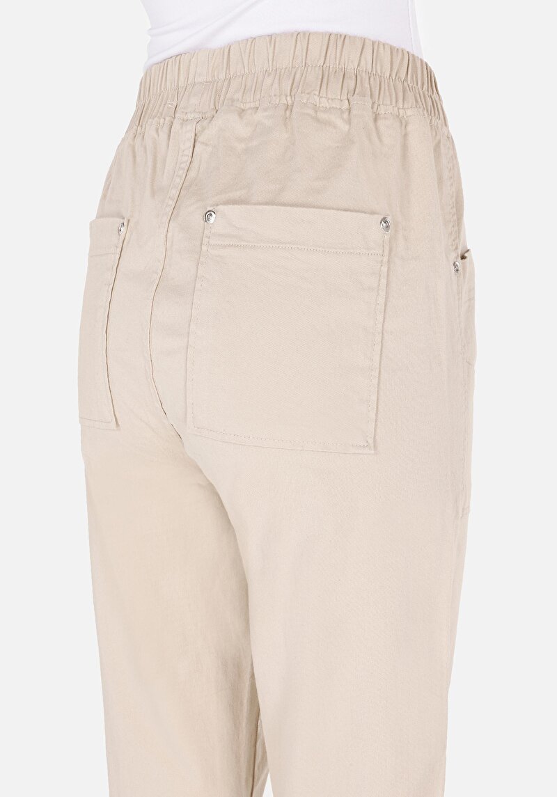 Afișați detalii pentru Pantaloni De Dama Bej Regular Fit  Cl1071481