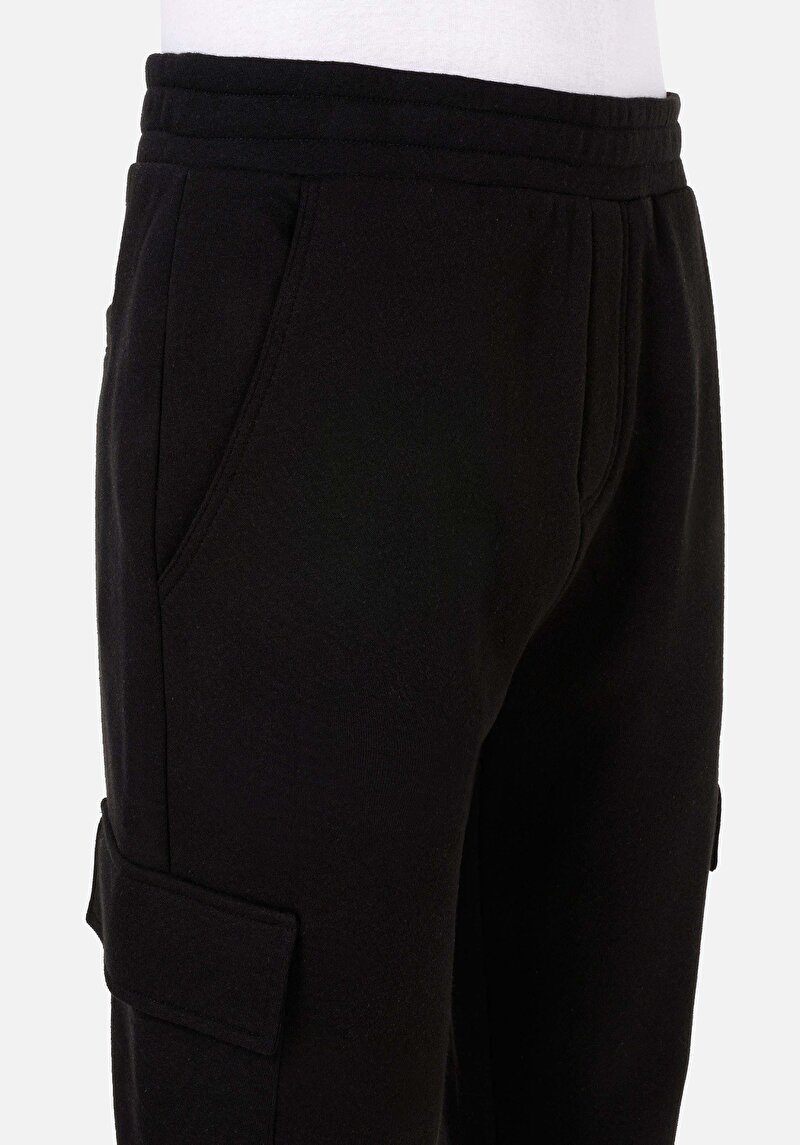 Afișați detalii pentru Pantaloni De Trening De Barbati Negru Regular Fit  Cl1070814