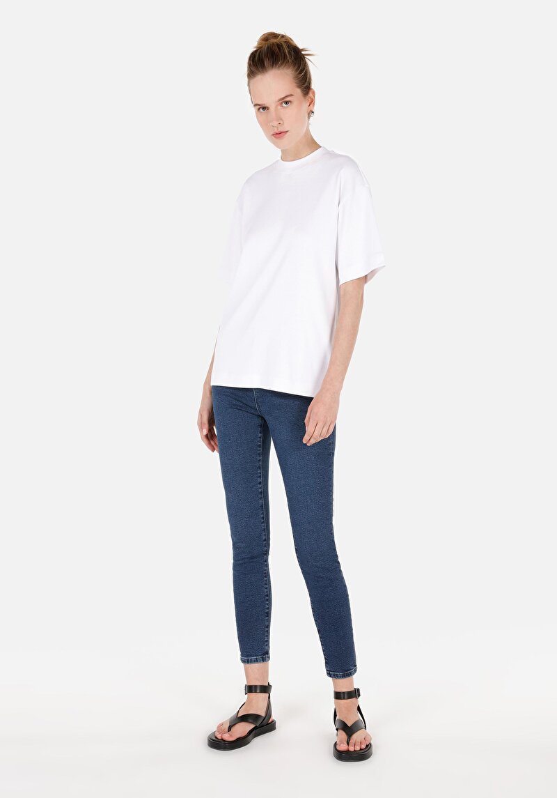 Imagine a Pantaloni De Dama Albastru Skinny Fit 760 Diana Cl1071498