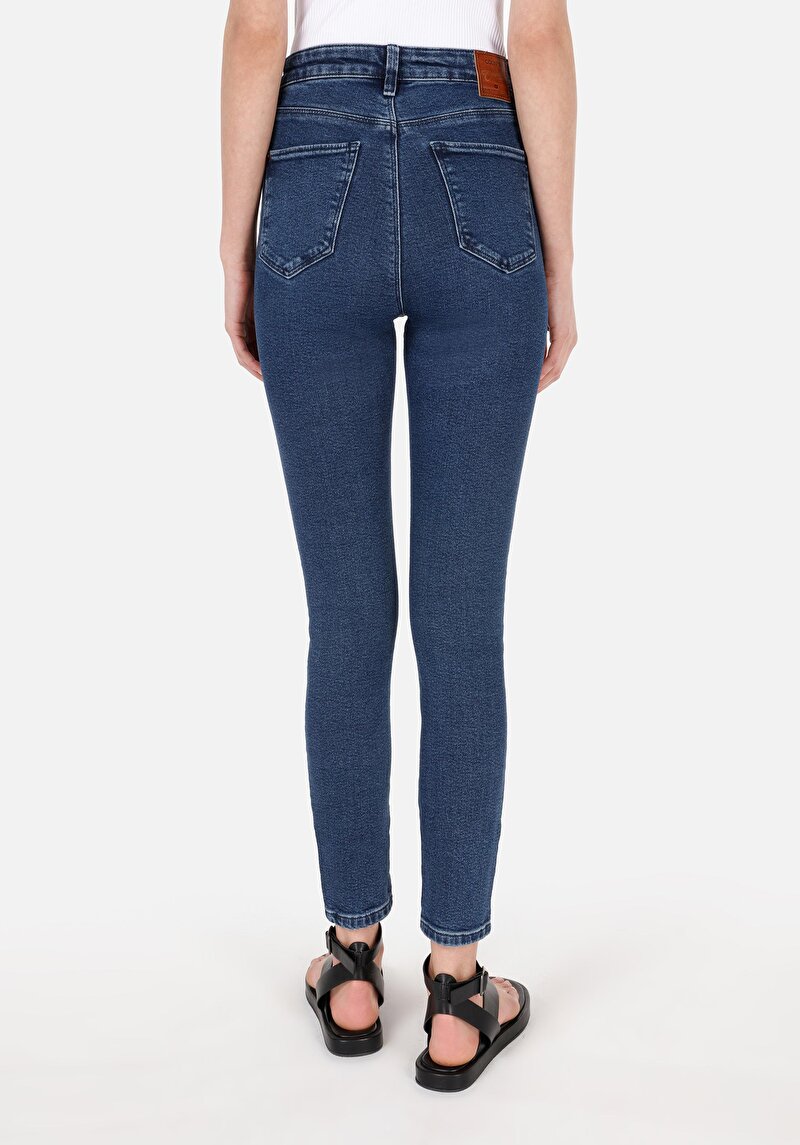 Imagine a Pantaloni De Dama Albastru Skinny Fit 760 Diana Cl1071498