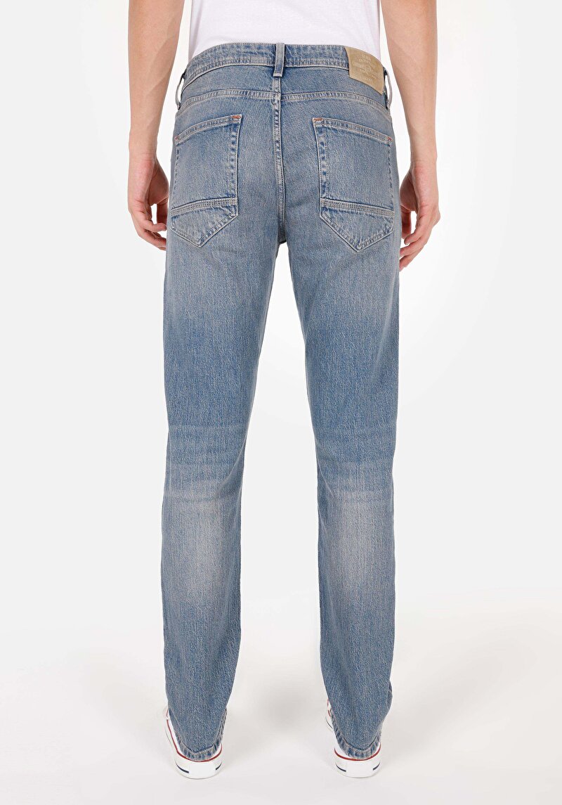 Imagine a Pantaloni De Barbati Albastru Straight Fit 044 Karl Cl1071559