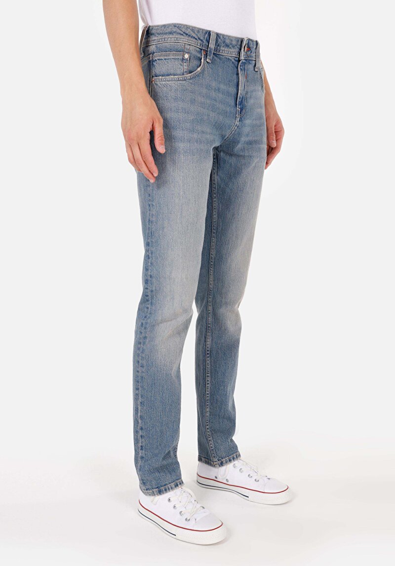 Imagine a Pantaloni De Barbati Albastru Straight Fit 044 Karl Cl1071559