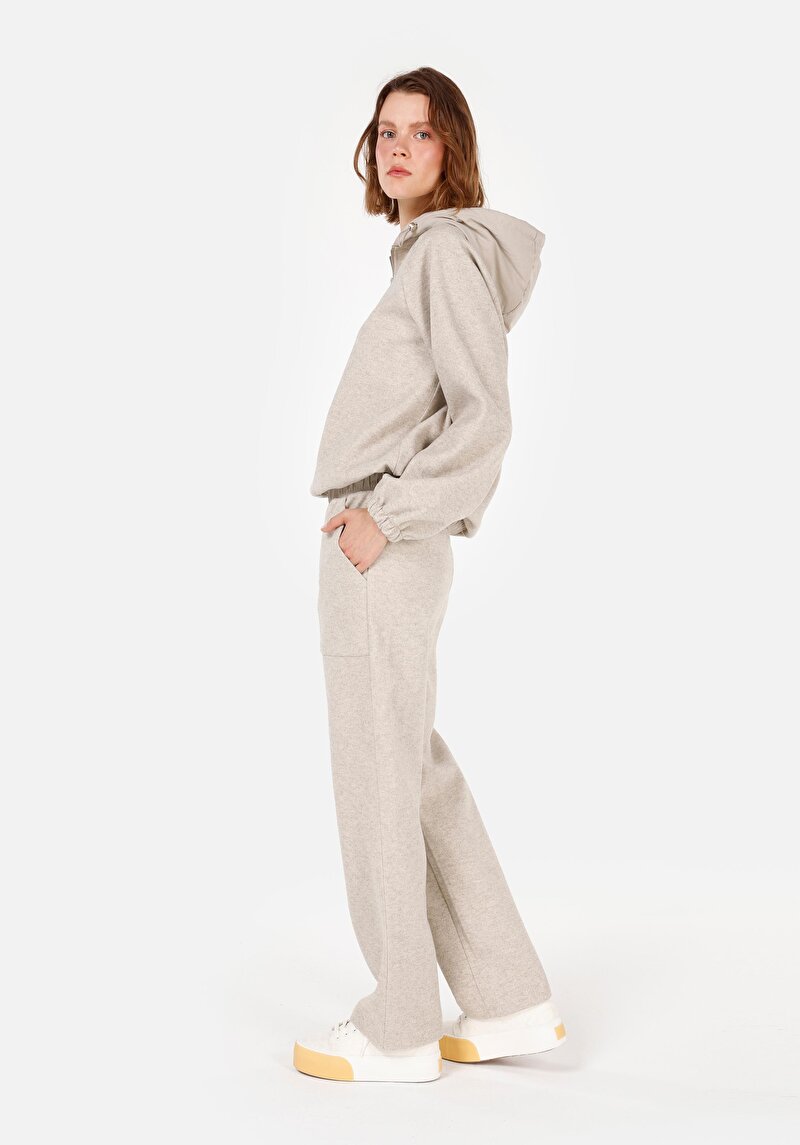 Imagine a Regular Fit Mid Waist Pantaloni De Trening Gri Pentru Femei