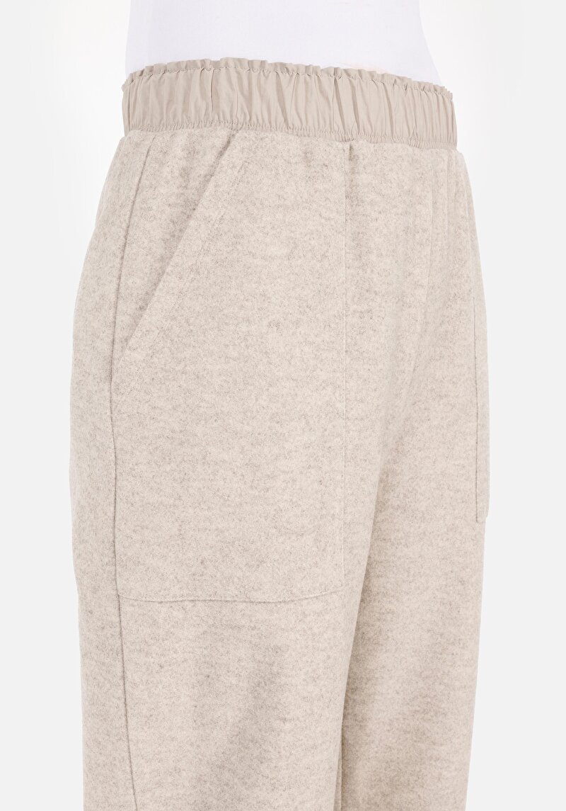 Afișați detalii pentru Regular Fit Mid Waist Pantaloni De Trening Gri Pentru Femei