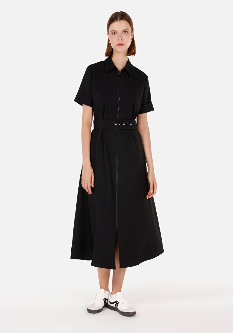 Imagine a Rochie De Dama Negru Regular Fit  Cl1071650