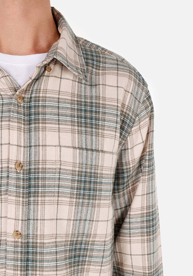 Afișați detalii pentru Camasa Cu Maneca Lunga De Barbati Bej Regular Fit  Cl1070842