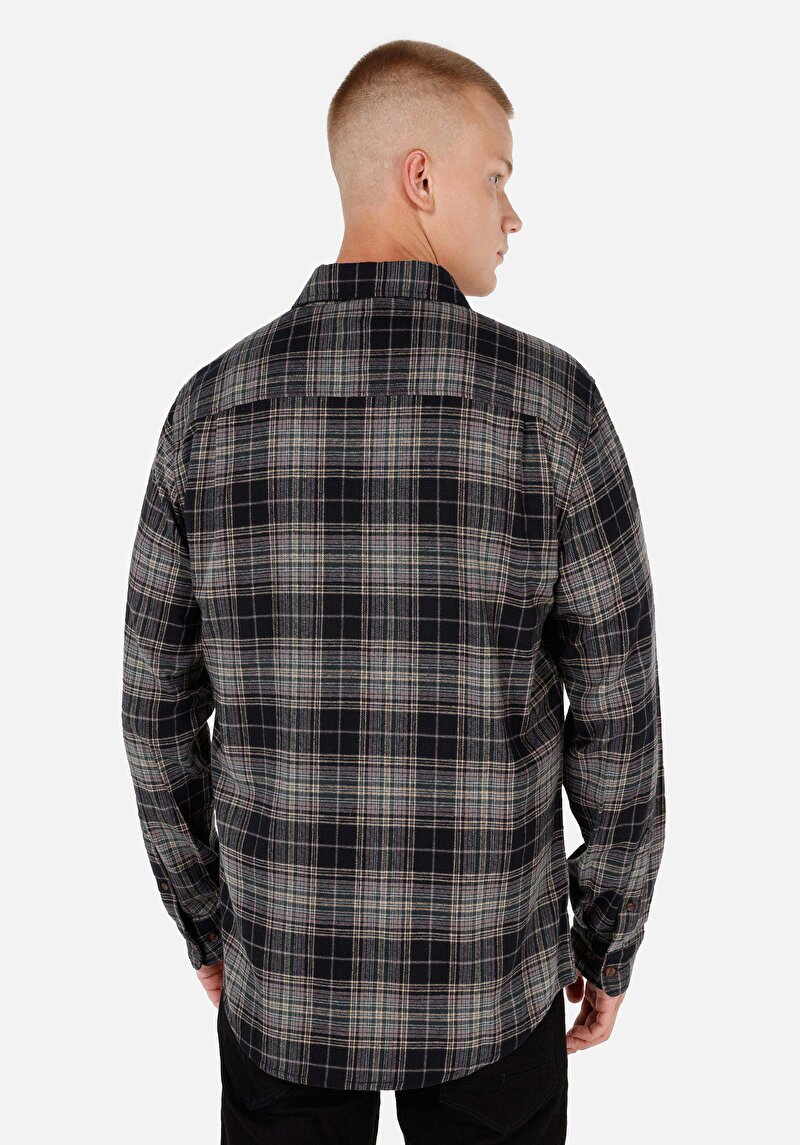 Imagine a Camasa Cu Maneca Lunga De Barbati Verde Regular Fit Cl1070842