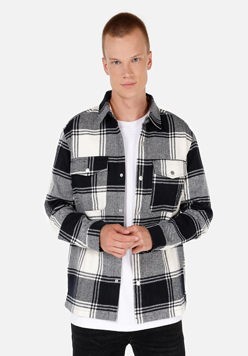 Imagine a Camasa Cu Maneca Lunga De Barbati Antracit Comfort Fit Cl1071675