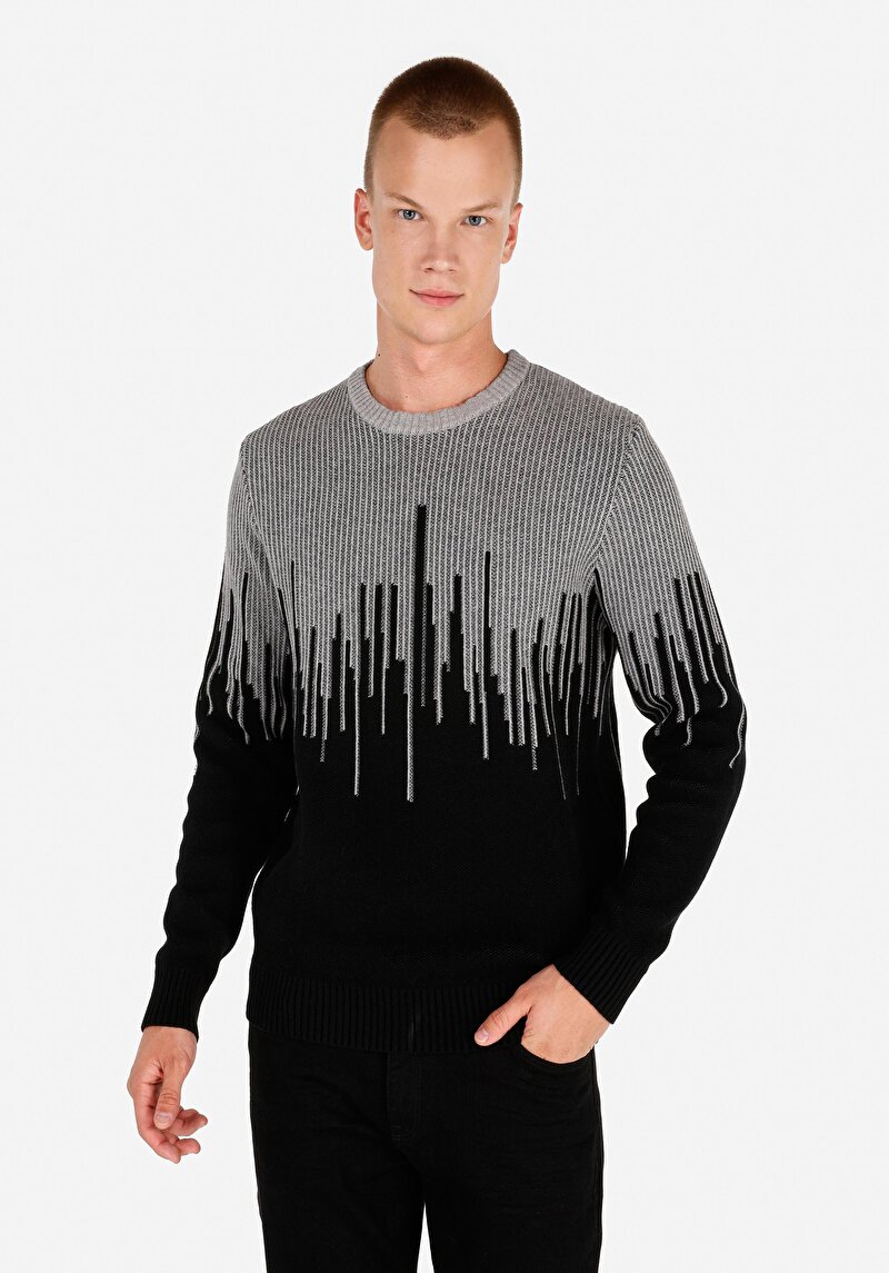 Imagine a Pulover De Barbati Negru Regular Fit  Cl1071690