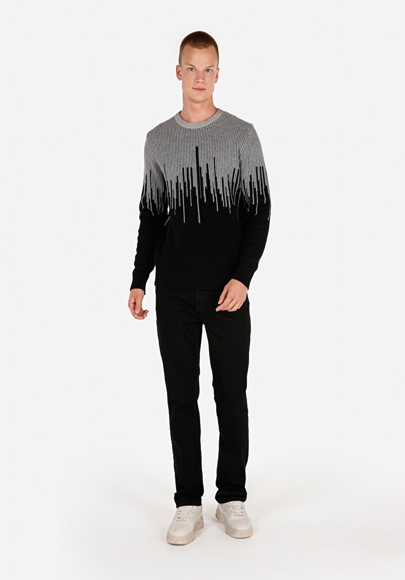 Imagine a Pulover De Barbati Negru Regular Fit Cl1071690