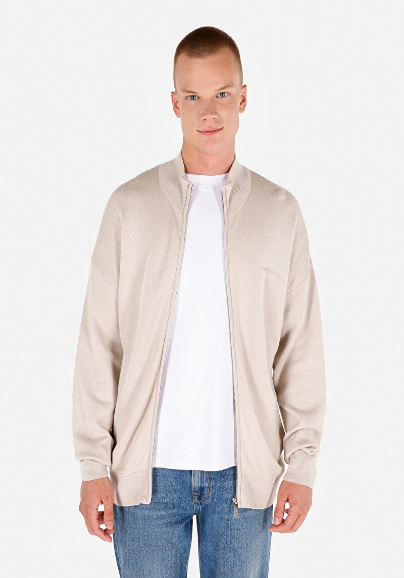 Imagine a Cardigan De Barbati Bej Regular Fit  Cl1071691