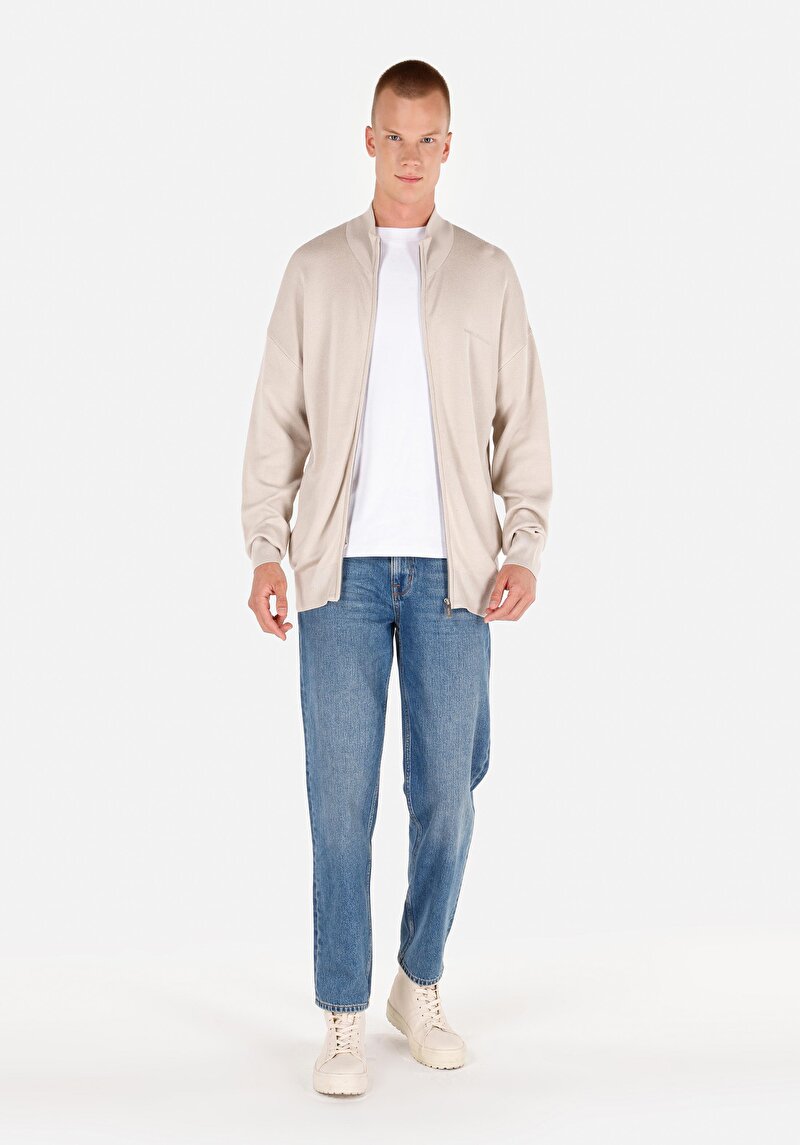 Afișați detalii pentru Cardigan De Barbati Bej Regular Fit  Cl1071691