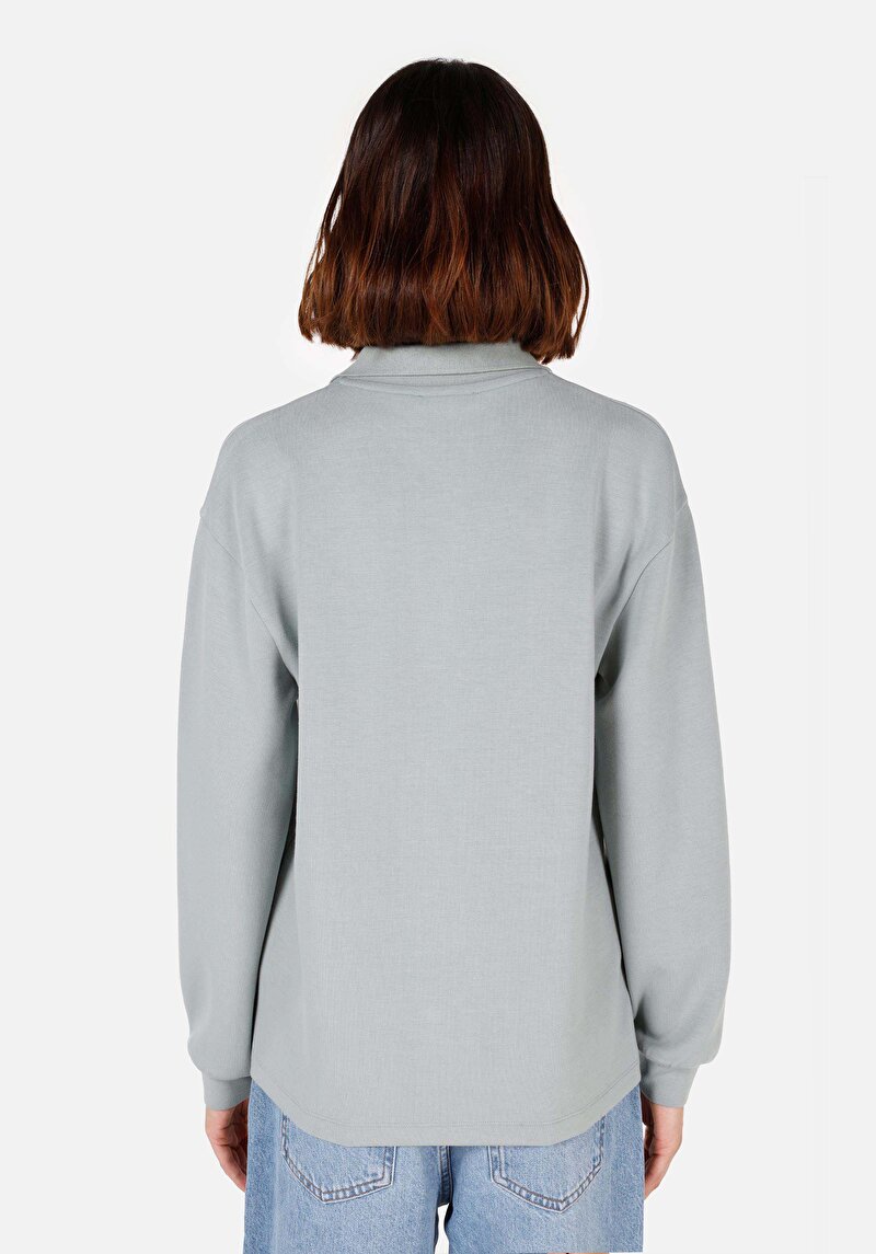 Afișați detalii pentru Tricou Cu Maneca Lunga De Dama Verde Regular Fit  Cl1070867