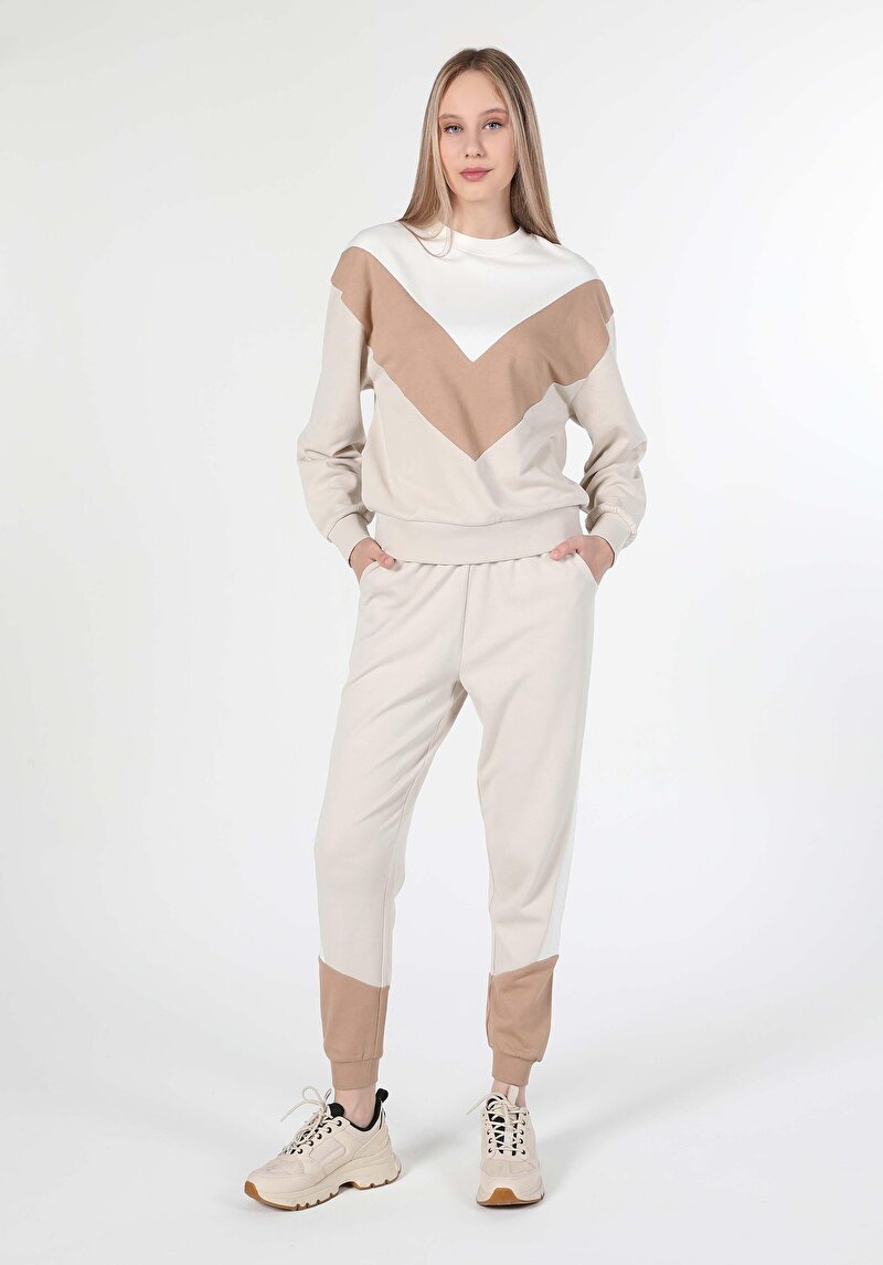 Imagine a Pantaloni De Trening De Dama Bej Cl1060607