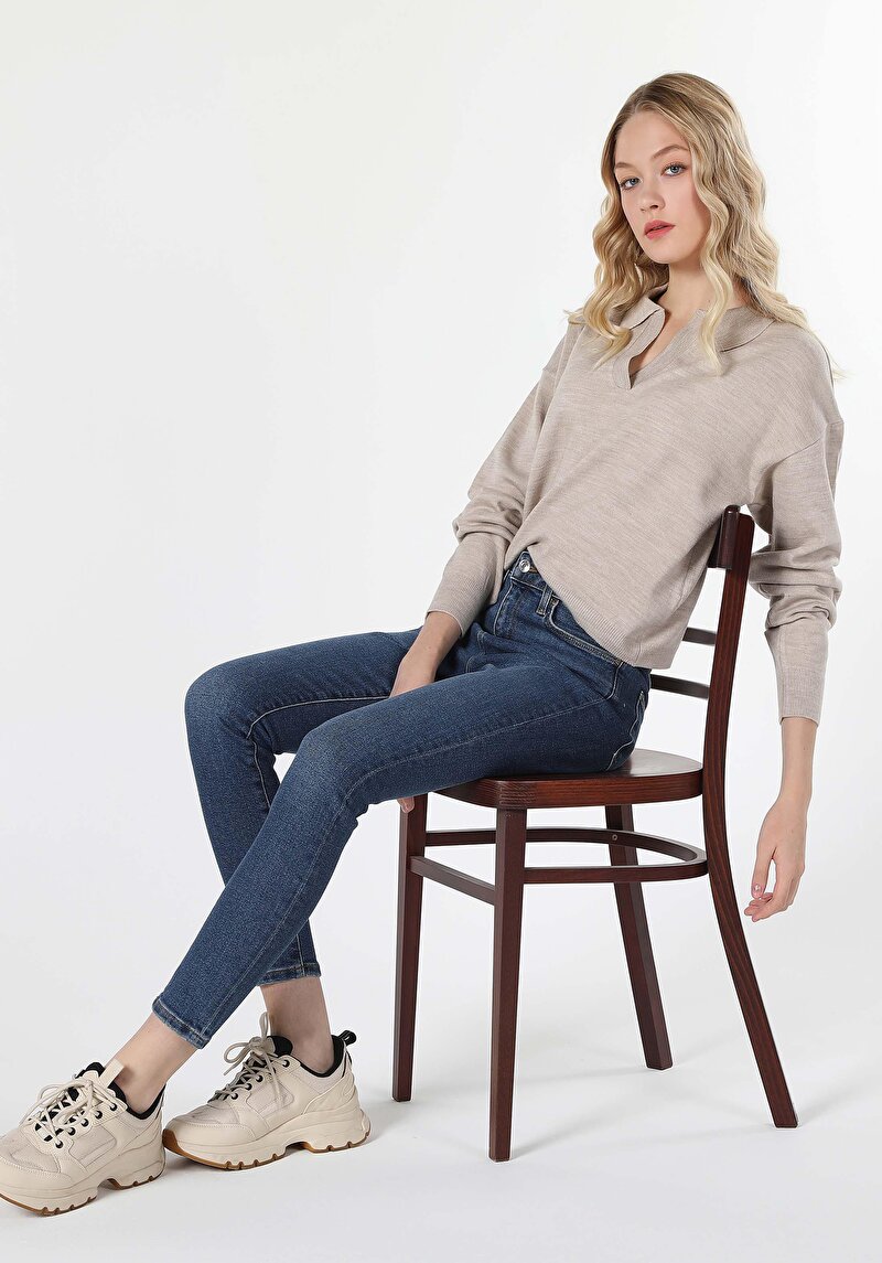 Imagine a Pulover De Dama Bej   Cl1060687