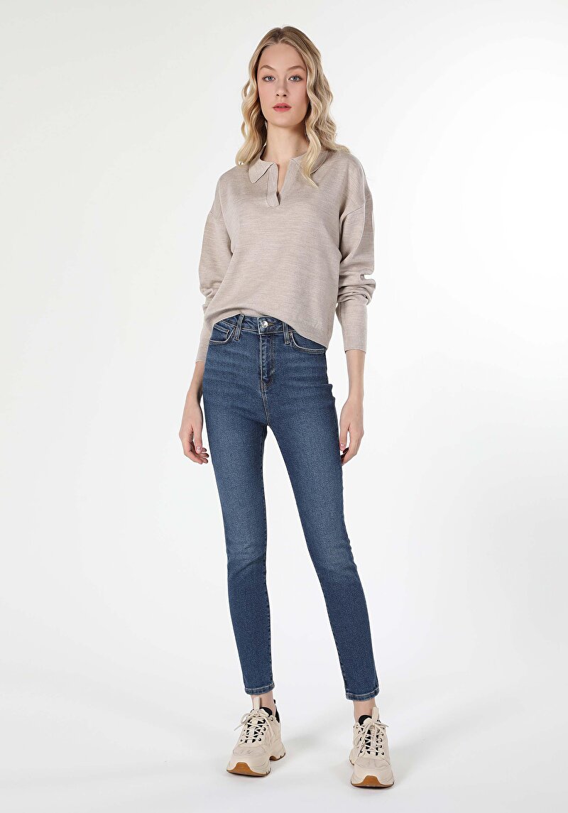 Imagine a Pulover De Dama Bej Cl1060687