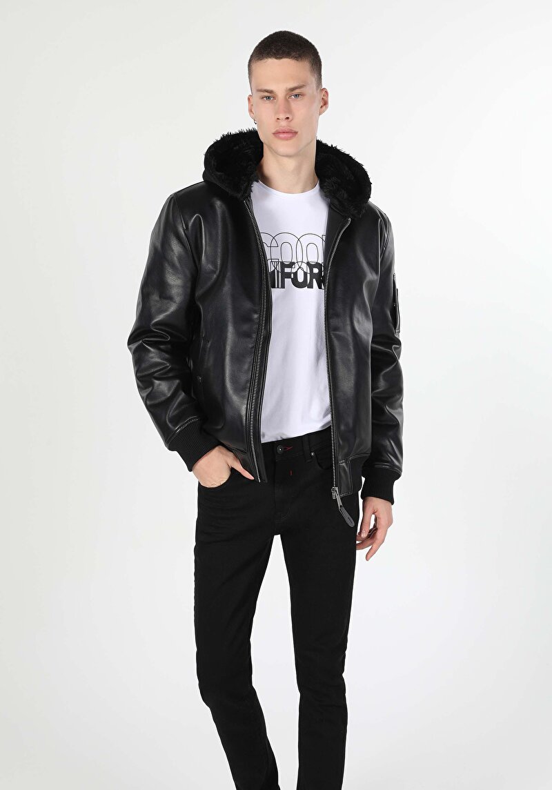 Imagine a Jacheta De Barbati Negru Regular Fit  Cl1060744