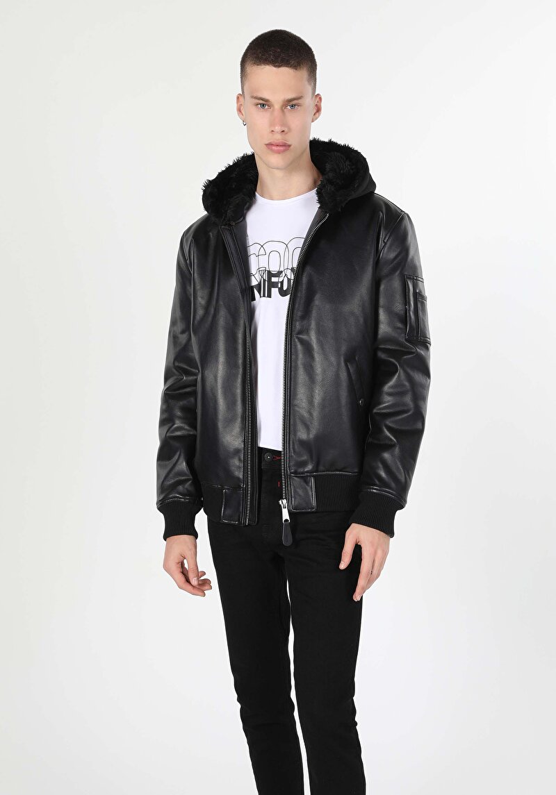 Afișați detalii pentru Jacheta De Barbati Negru Regular Fit  Cl1060744