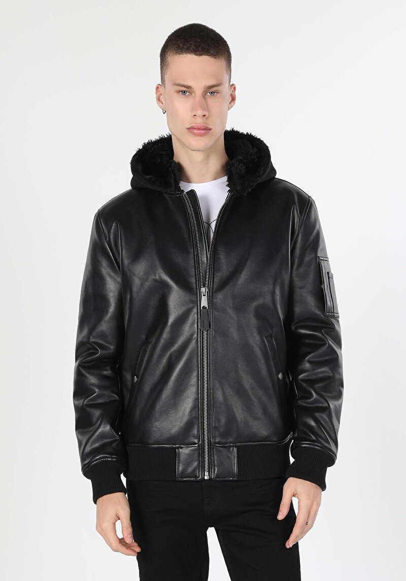 Afișați detalii pentru Jacheta De Barbati Negru Regular Fit  Cl1060744