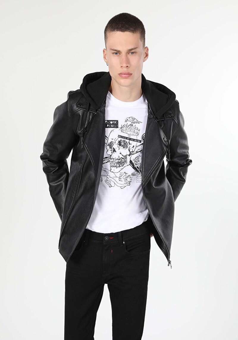 Imagine a Jacheta De Barbati Negru Slim Fit  Cl1060745