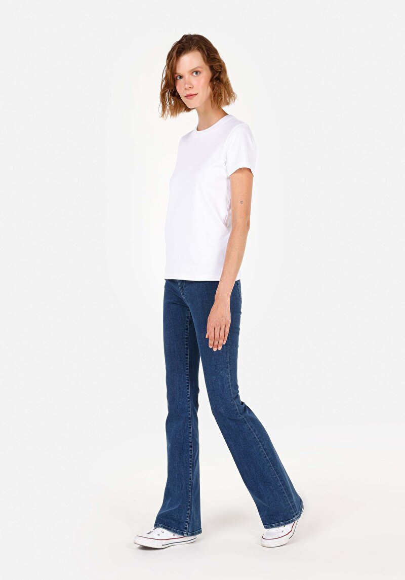 Afișați detalii pentru Pantaloni De Dama Albastru Slim Fit  Cl1072157