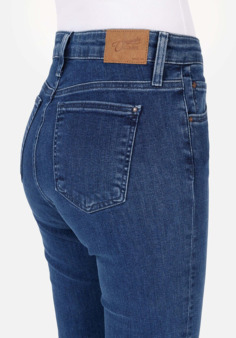 Afișați detalii pentru Pantaloni De Dama Albastru Slim Fit  Cl1072157