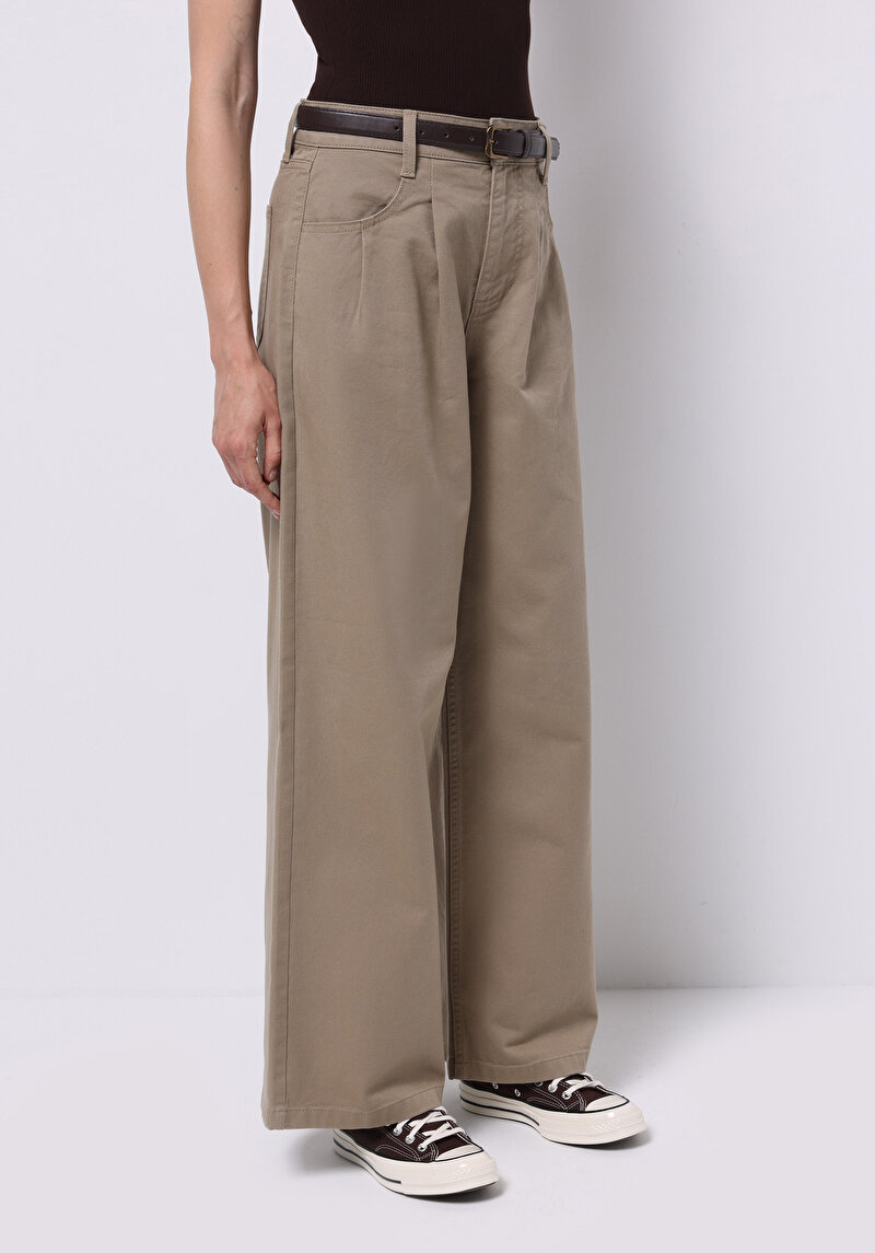 Afișați detalii pentru Pantaloni De Dama Bej Regular Fit  Cl1070949