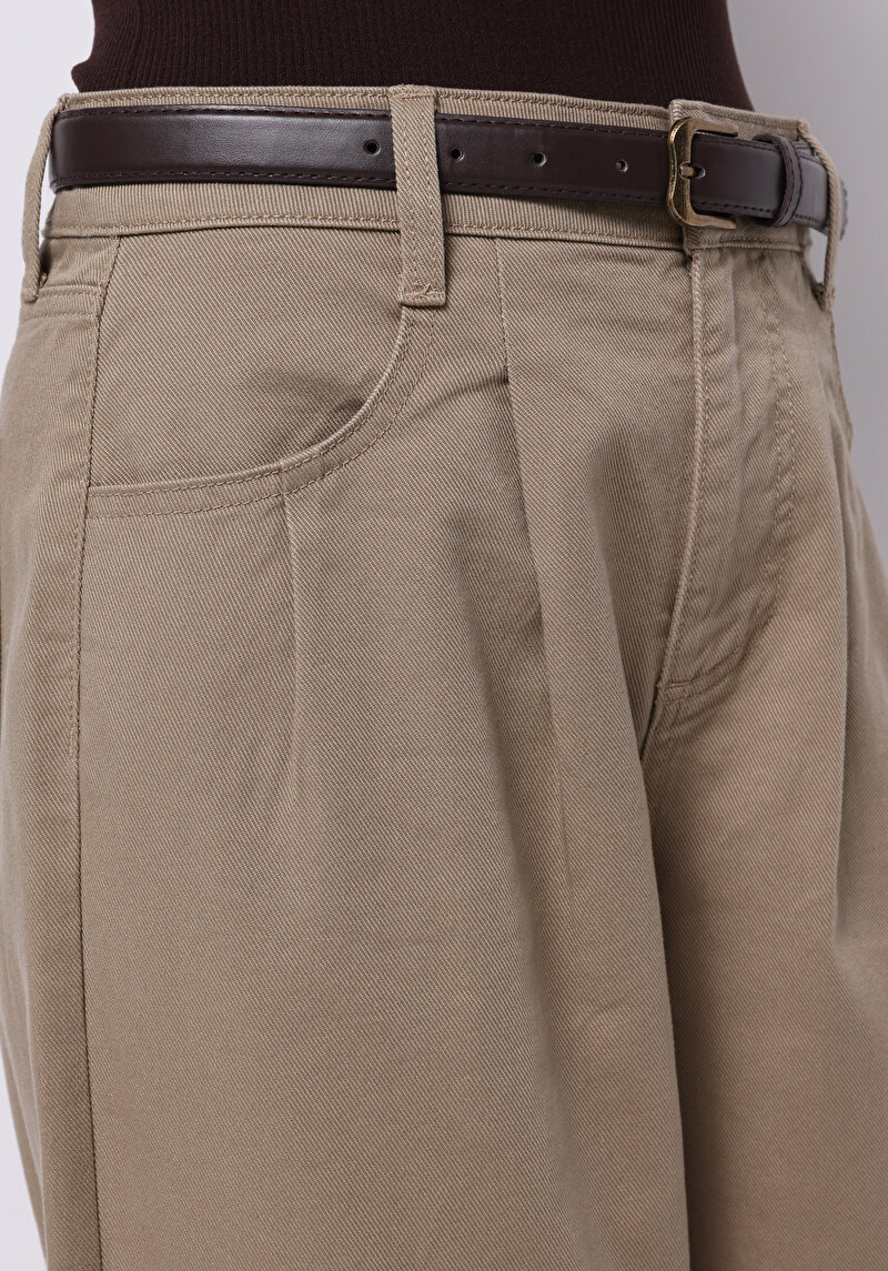 Afișați detalii pentru Pantaloni De Dama Bej Regular Fit  Cl1070949