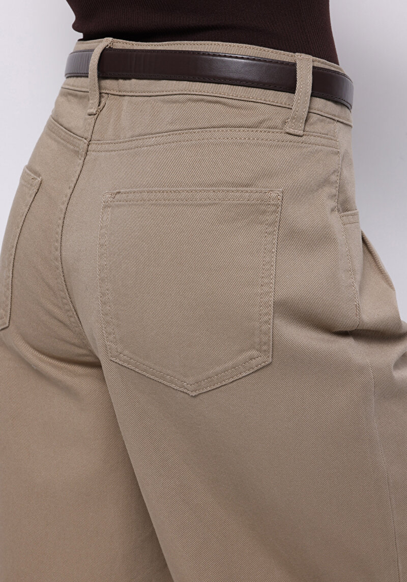 Afișați detalii pentru Pantaloni De Dama Bej Regular Fit  Cl1070949