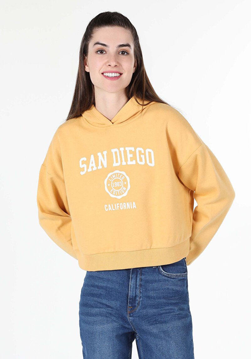 Afișați detalii pentru Hanorac / Bluza De Dama Galben Comfort Fit  Cl1060850