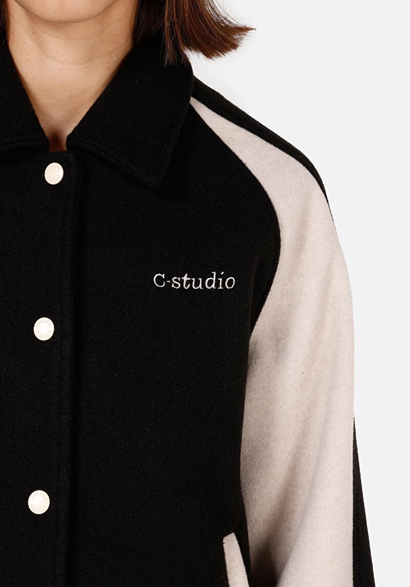 Afișați detalii pentru Jachetă Neagră Pentru Femei Regular Fit