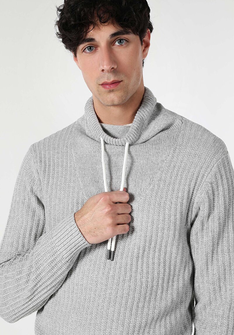 Imagine a Pulover De Barbati Gri Cl1060916