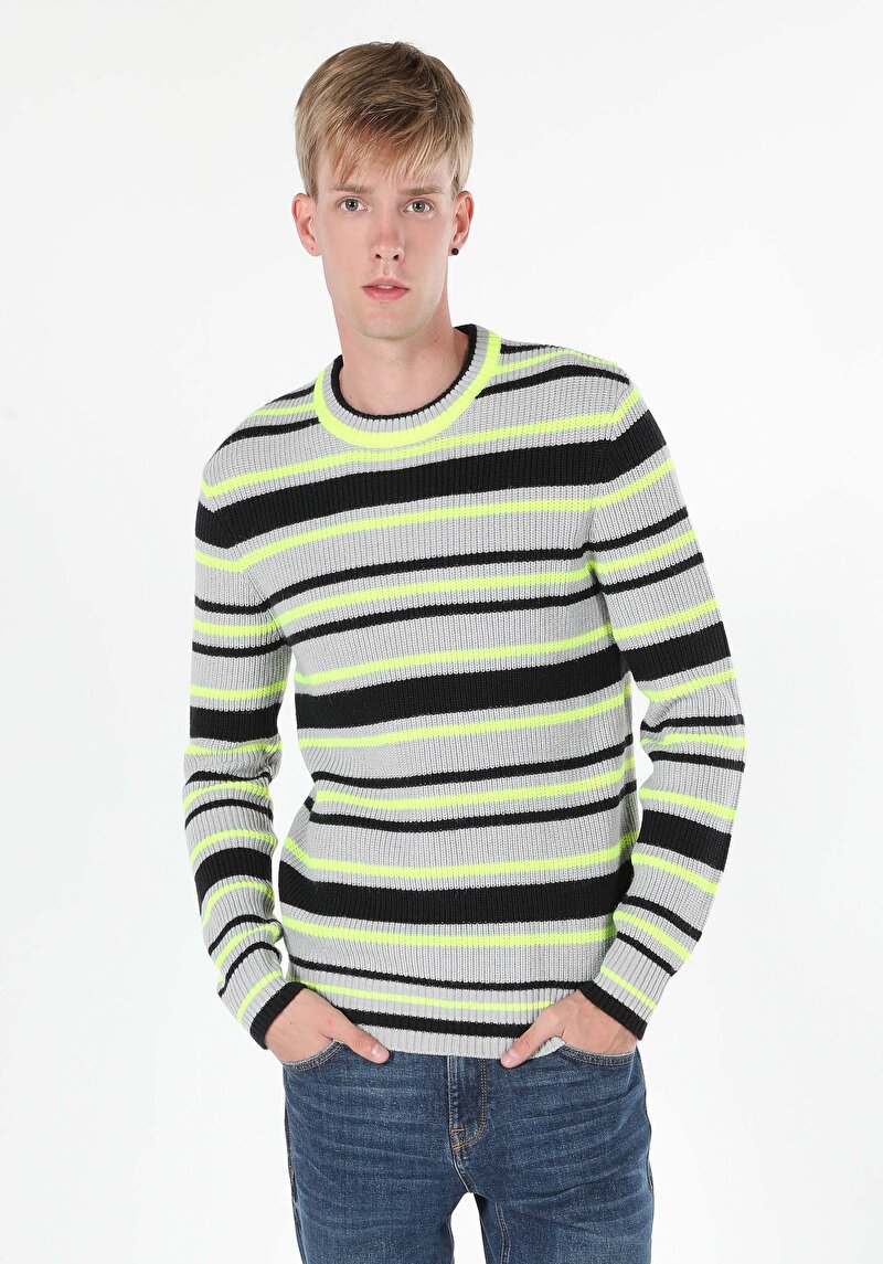 Imagine a Pulover De Barbati Gri Cl1060917