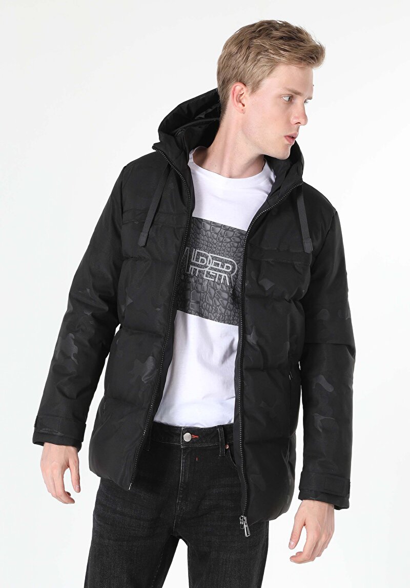 Afișați detalii pentru Jacheta De Barbati Negru Regular Fit  Cl1060965