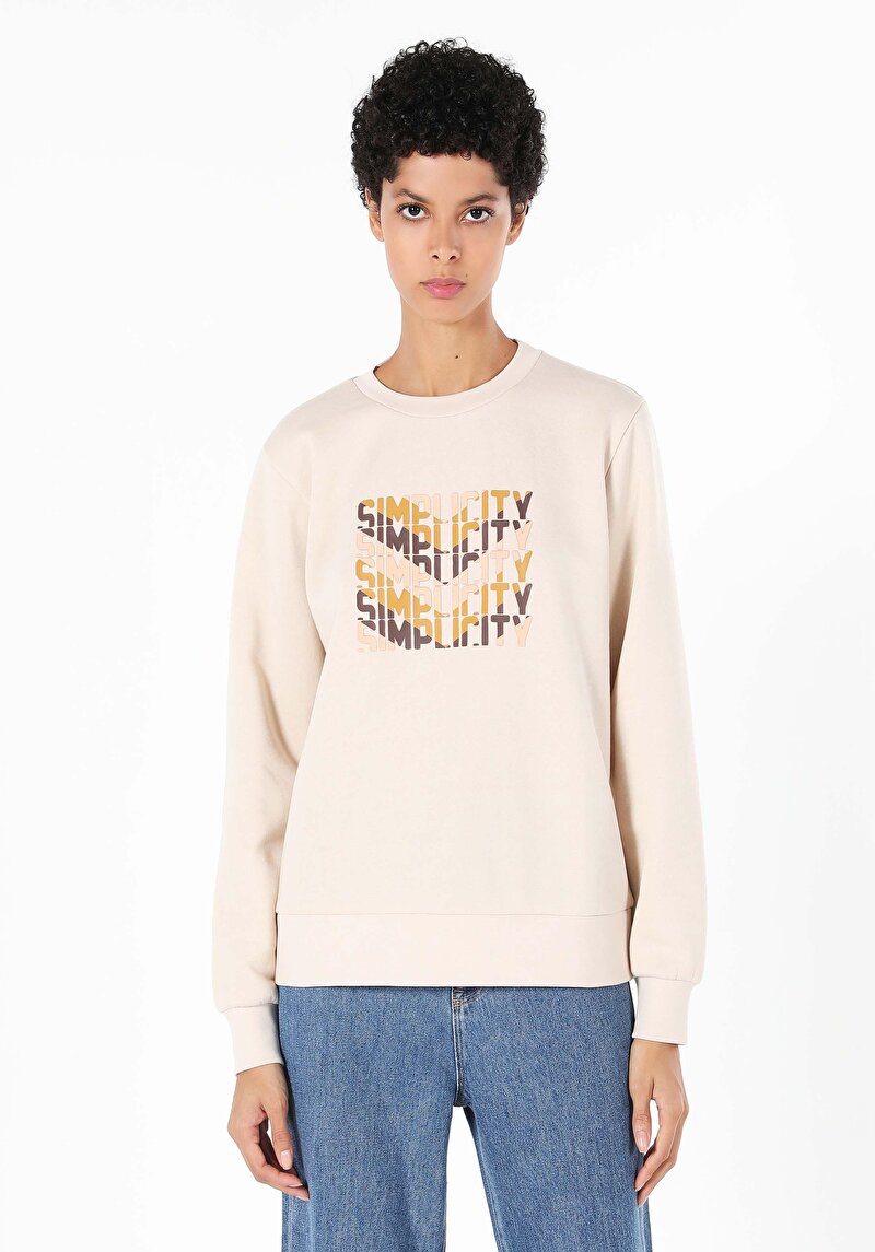 Afișați detalii pentru Tricou Cu Maneca Lunga De Dama Bej   Cl1060972