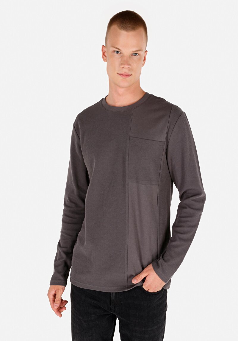 Imagine a Tricou Cu Maneca Lunga De Barbati  Regular Fit  Cl1071028