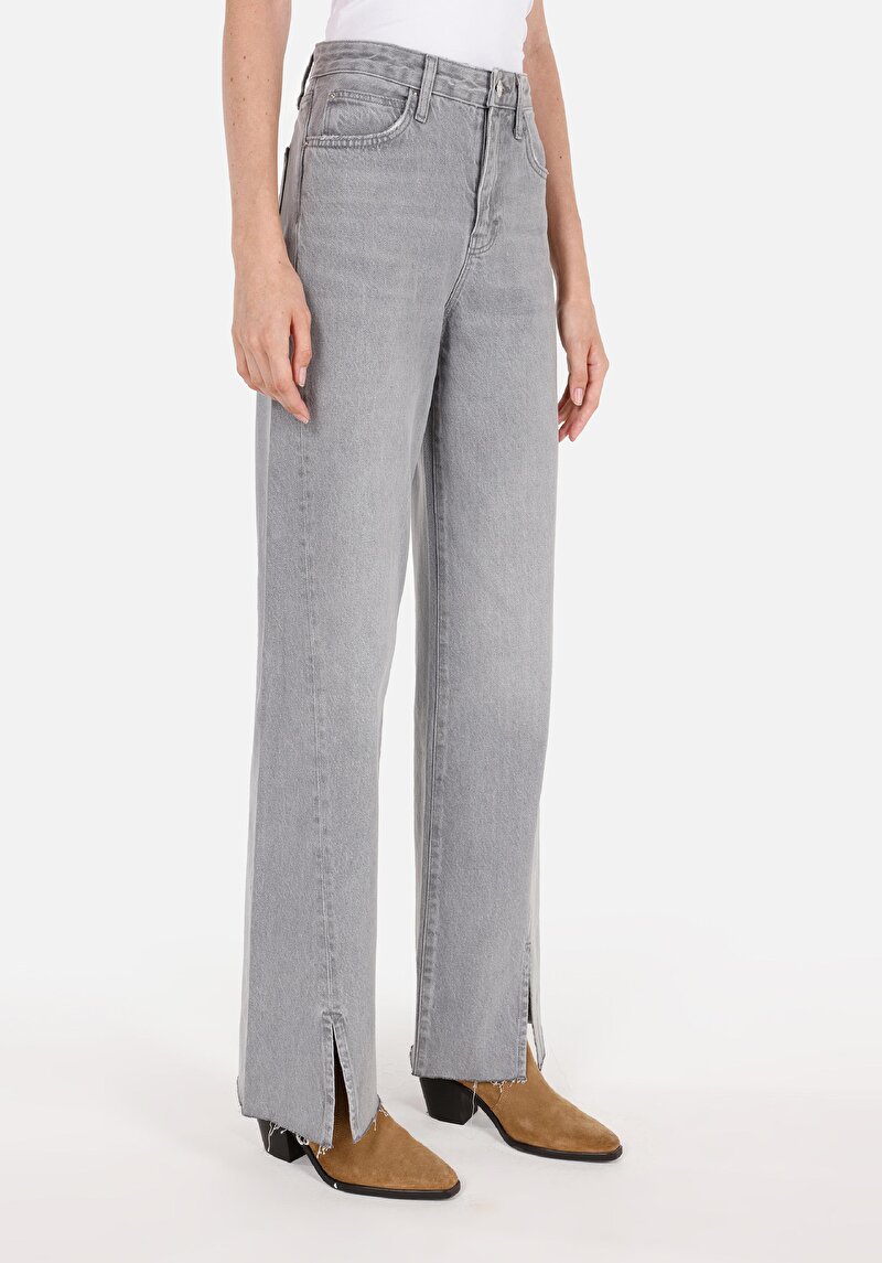 Afișați detalii pentru Blugi Gri Pentru Femei Regular Fit